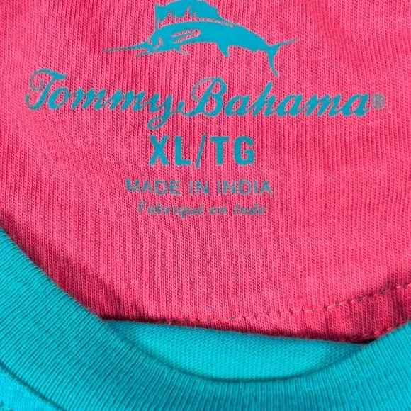 Tommy Bahama Men’s XL Teal Pocket T-Shirt 100% Cotton Casual Beach Preppy - Picture 7 of 9